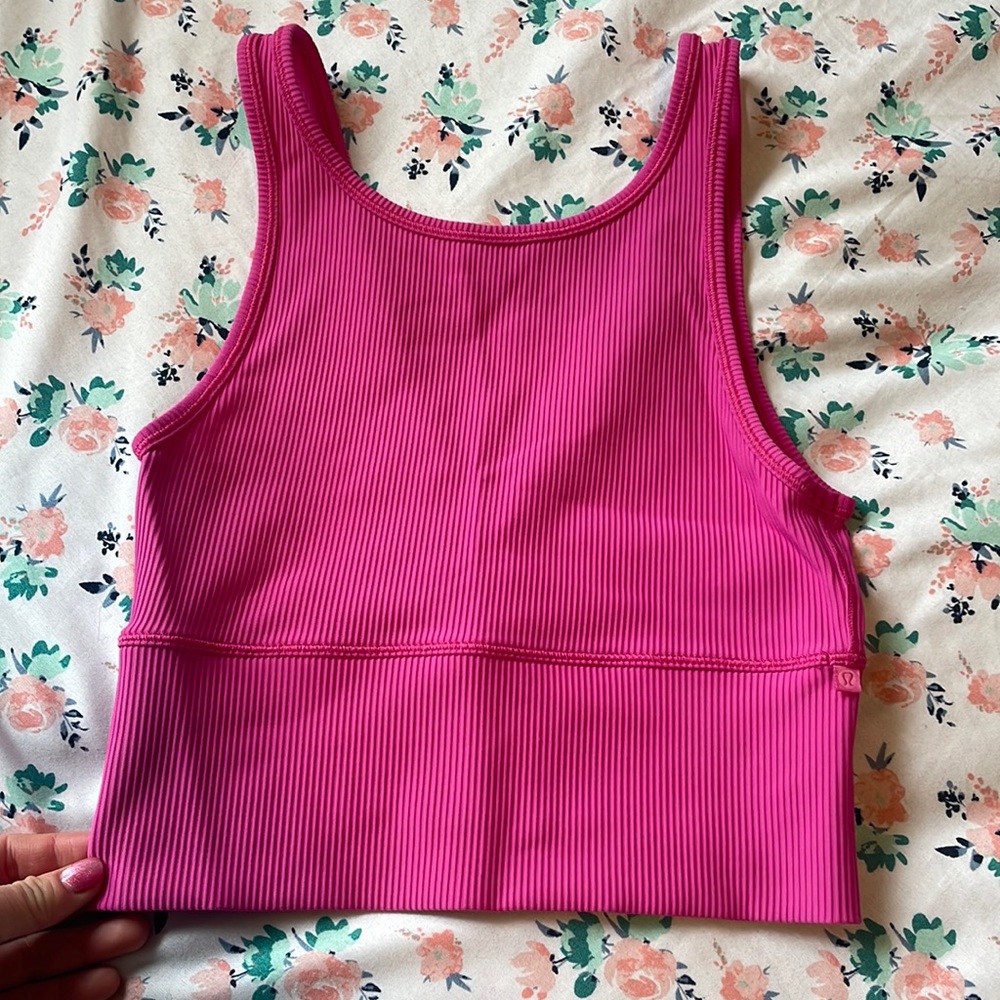 Power pivot ribbed cropped tank lululemon